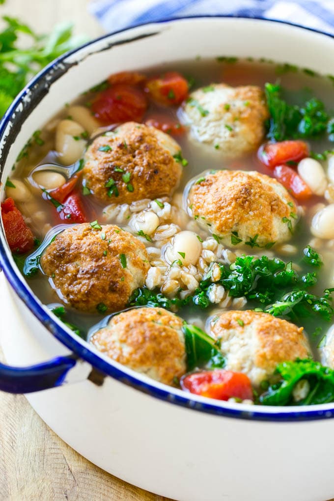 Easy Farro Soup with Turkey Meatballs: A Healthy Family Dinner